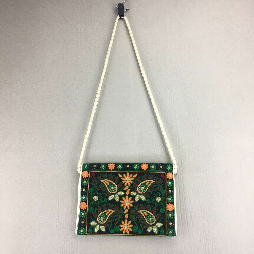 Vintage Indian Banjara Gypsy Bag Tribal Crossbody Sling Bag Embroidered Purse - Picture 9 of 16